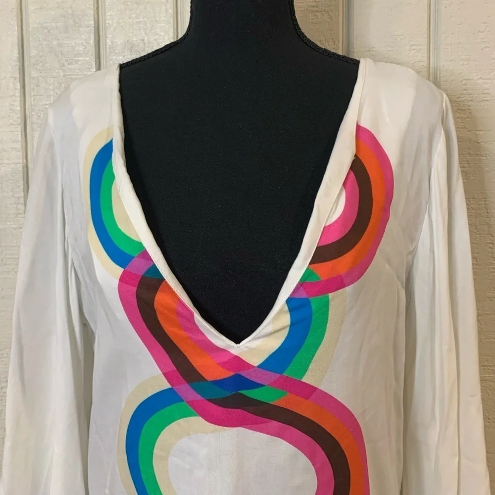 Trina Turk Kaleidoscope Caftan Swim Coverup, size XS.  NWT.